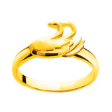 Happy Love Affectionate Swans Ring