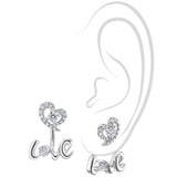 I Love LOVE Diamond Earrings 1