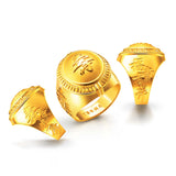 Auspicious Longevity Gold Ring