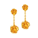 Happy Love Auspicious Roses Earrings