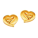 Happy Love Intertwined Hearts Earrings