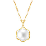 Yellow Gold Pearl Pendant 黄金珍珠吊坠