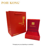 POH KONG 916/22K Yellow Gold Happy Love Endless Happiness with FU Pendant Bracelet