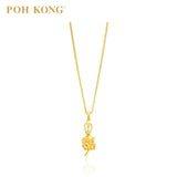 916/22K Yellow Gold Auspicious Fortune Pendant