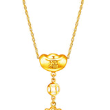 Auspicious Pouch of Wealth Attraction Necklace