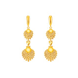 916/22K Yellow Gold Bombay Dangling Earrings