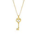 750/18K Yellow Gold Key Pendant