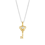 750/18K Yellow Gold Key Pendant