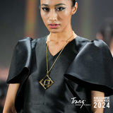 POH KONG 916/22K Gold Tranz With Double Square Shape Pendant