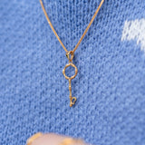 916/22k Yellow Gold Key Pendant