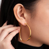 916/22k Yellow Gold Hoop Earrings