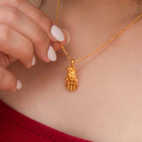 916/22k Auspicious Propitious Abacus Bunny Pendant