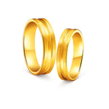 Love Collection Yellow Gold Couple Ring