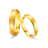 Love Collection Yellow Gold Couple Ring