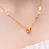 916/22K Auspicious Tranquil & Bliss Necklace