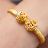 916/22K Auspicious Dragon Prosperity Bangle