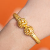 916/22K Auspicious Dragon Prosperity Bangle