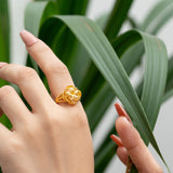 916/22K Anggun Allamanda Ring