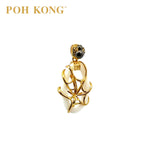 POH KONG 916/22K Gold Tranz Spider With White Agate Pendant