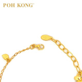 POH KONG 916/22K Gold Tranz Clover Heart Bracelet (2005)