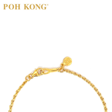 POH KONG 916/22K Gold Happy Love Enchanted Roses Necklace