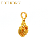 POH KONG 916/22K Gold Happy Love Double Love Pendant