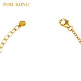 POH KONG 916/22K Emas Kuning Gelang Hati Cinta Bahagia