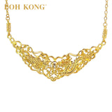 POH KONG 916/22K Gold Happy Love Perpetual Lovers Necklace