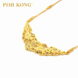 POH KONG 916/22K Gold Happy Love Perpetual Lovers Necklace