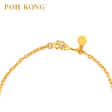 POH KONG 916/22K Gold Happy Love Perpetual Lovers Necklace