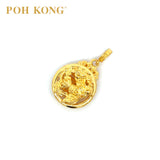 POH KONG 916/22K Yellow Gold Happy Love Phoenix Pendant