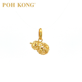 POH KONG 916/22K Emas Kuning Bertuah 3D Loket Feng Shui