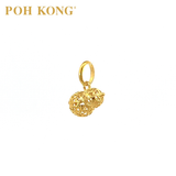 POH KONG 916/22K Emas Kuning Bertuah 3D Loket Feng Shui