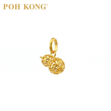 POH KONG 916/22K Emas Kuning Bertuah 3D Loket Feng Shui