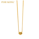 POH KONG 916/22K Yellow Gold Auspicious Flourishing Prosperity Charm Pendant