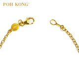 POH KONG 916/22K Gold Auspicious Four Suits Of Poker Cards Bracelet