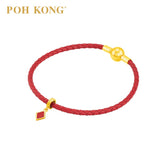 POH KONG 916/22K Auspicious Gold Red Diamond Charm Pendant