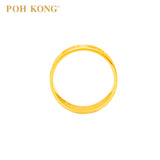 POH KONG 916/22K Yellow Gold Auspicious Eight Fortune of Blessings Ring