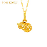 POH KONG 916/22K Yellow Gold Auspicious Mini Gourd Pendant