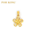 POH KONG 916/22K Yellow Gold Anggun Collection Jasmine Pendant