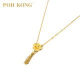 POH KONG 916/22K Kuning Emas Anggun Bunga Alamanda Kalung 2019