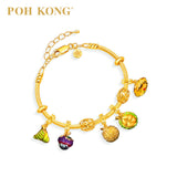 POH KONG 916/22K Yellow Gold Karya Anggun Buah Charm Pendant