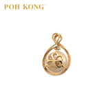 POH KONG 585/14K Mutiara Emas Kuning Dengan Loket Berlian