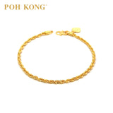 Gelang Tali Pepejal Emas POH KONG 916/22K