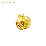 POH KONG 999/24K Yellow Gold Star & Apple Charm Pendant