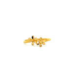 POH KONG 916/22K Gold Double Flower Ring