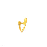 POH KONG 916/22K Gold Bending Design Ring