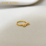 POH KONG 916/22K Gold Mini Ribbon Ring