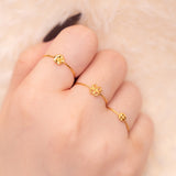 Cincin Mini Jantung Semanggi Emas POH KONG 916/22K