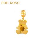 POH KONG 916/22K Yellow Gold Teddy Bear With Love Pendant